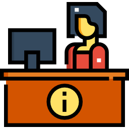 Front desk icon