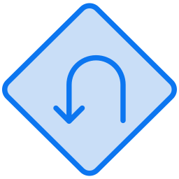 U turn arrow icon