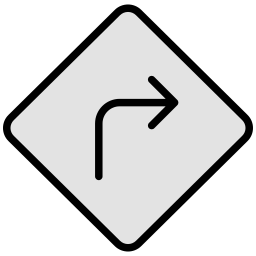 Turn right icon