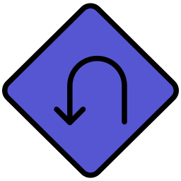 U turn arrow icon