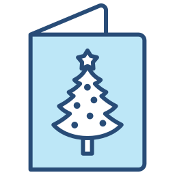 Christmas card icon