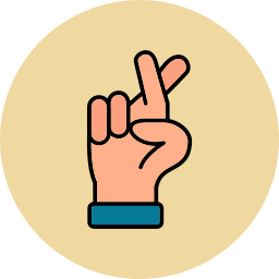 finger kreuzen icon