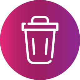 Trash bin icon