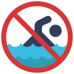 schwimmen verboten icon