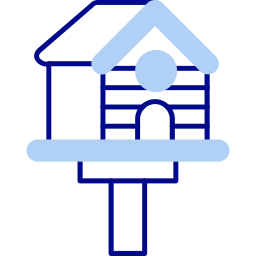 Bird house icon