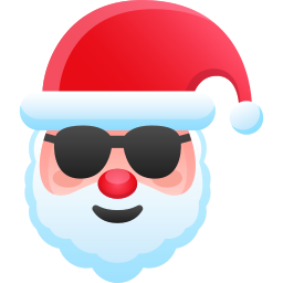 Santa claus face icon