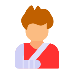 Broken arm icon