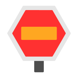 Road sign icon