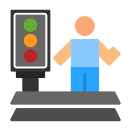 Level crossing icon