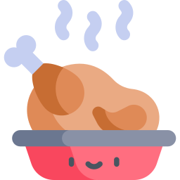 Roasted chicken icon