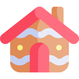 Gingerbread house icon