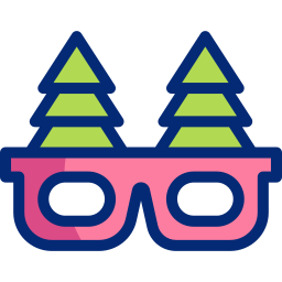 Party glasses icon