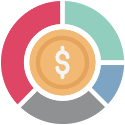 gráfico circular Ícone