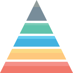 diagramme pyramidal Icône