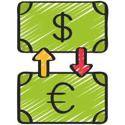 Exchange currency icon