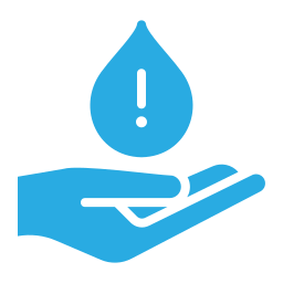 Water crisis icon