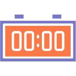 Digital clock icon