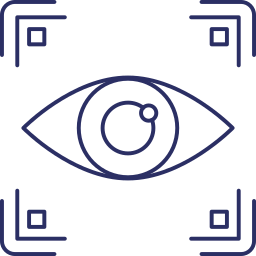 reconnaissance oculaire Icône