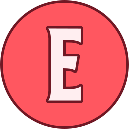 buchstabe e icon