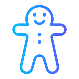 Gingerbread man icon