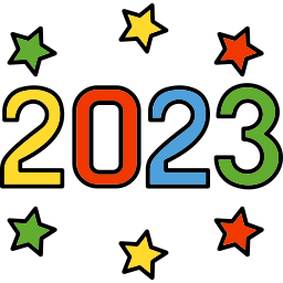 feliz 2023 Ícone