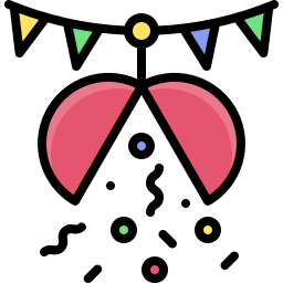 Confetti ball icon