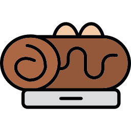 Roll cake icon