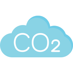 CO2 cloud icon