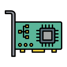 netwerkinterfacekaart icoon