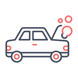 Broken car icon