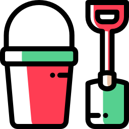 Sand bucket icon