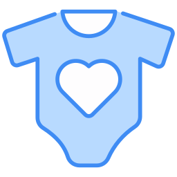 Baby clothes icon