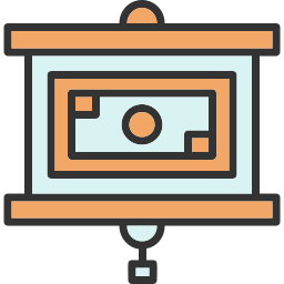 Projector screen icon