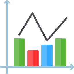 gráfico de barras Ícone