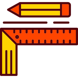 Angle ruler icon