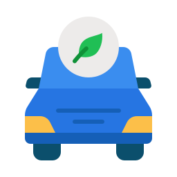 Eco car icon