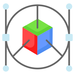 3d-modellering icoon