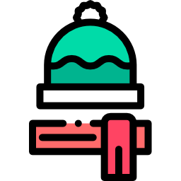 Winter clothes icon