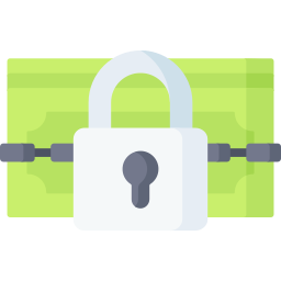 Money lock icon