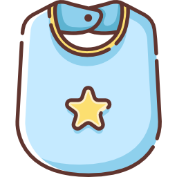 Baby bib icon