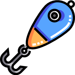 Fishing baits icon