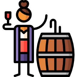 Wine barrel icon