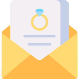 Wedding invitation icon