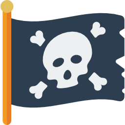 piraten vlag icoon