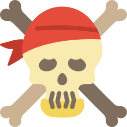 Skull and bones icon