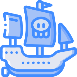 Pirate ship icon