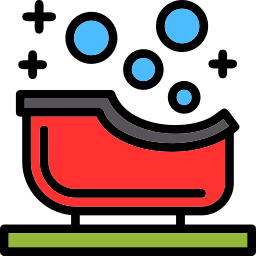 Baby bathtub icon