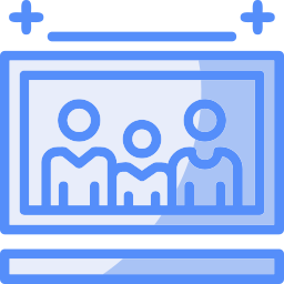 Family photo frame icon