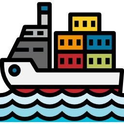 Cargo ship icon