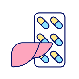 Bile production promotion icon